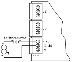 4-20 mA Input Connections w/external excitation